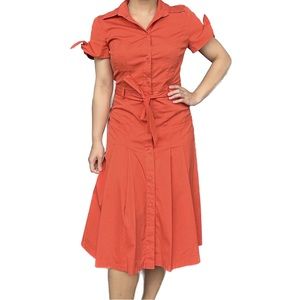 Bright orange 🍊 dress, size 4